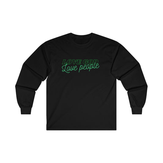 Green Love God Love People Long Sleeve