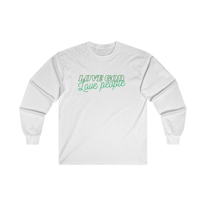 Green Love God Love People Long Sleeve