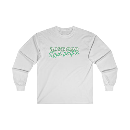 Green Love God Love People Long Sleeve